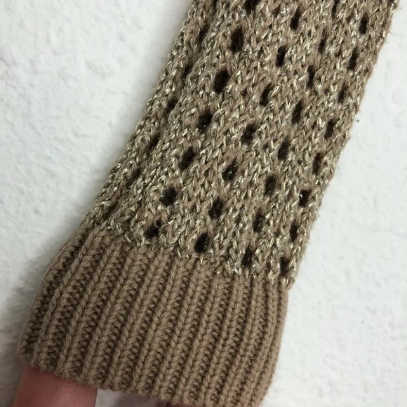 Peek cardigan sweater open weave metallic gold size 3-6 months - Picture 6 of 7